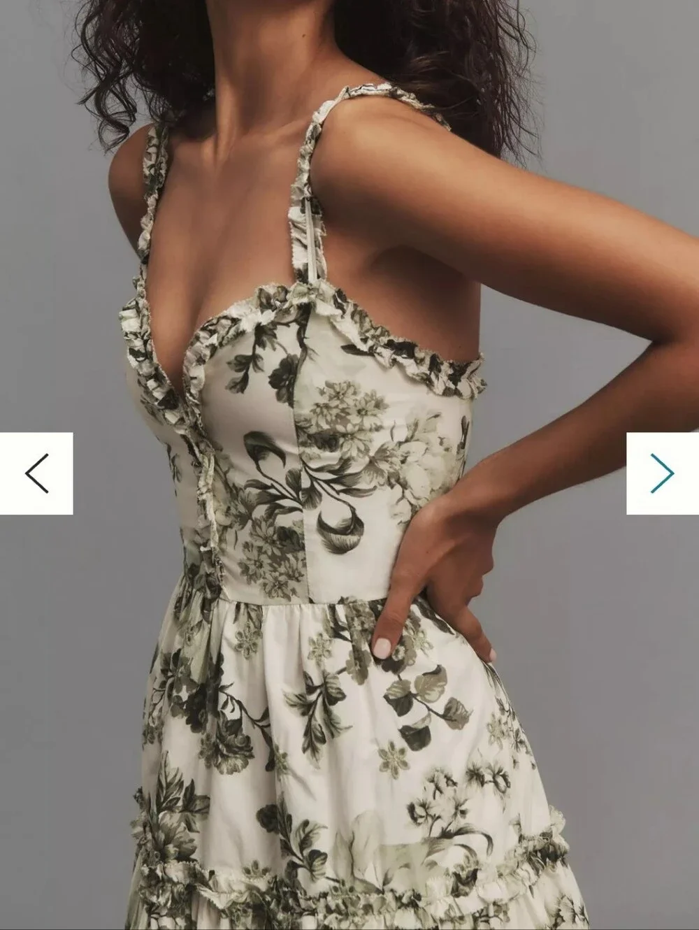 FLAWED! By Anthropologie Sweetheart A-line Midi Dress Size Small - Picture 2 of 10